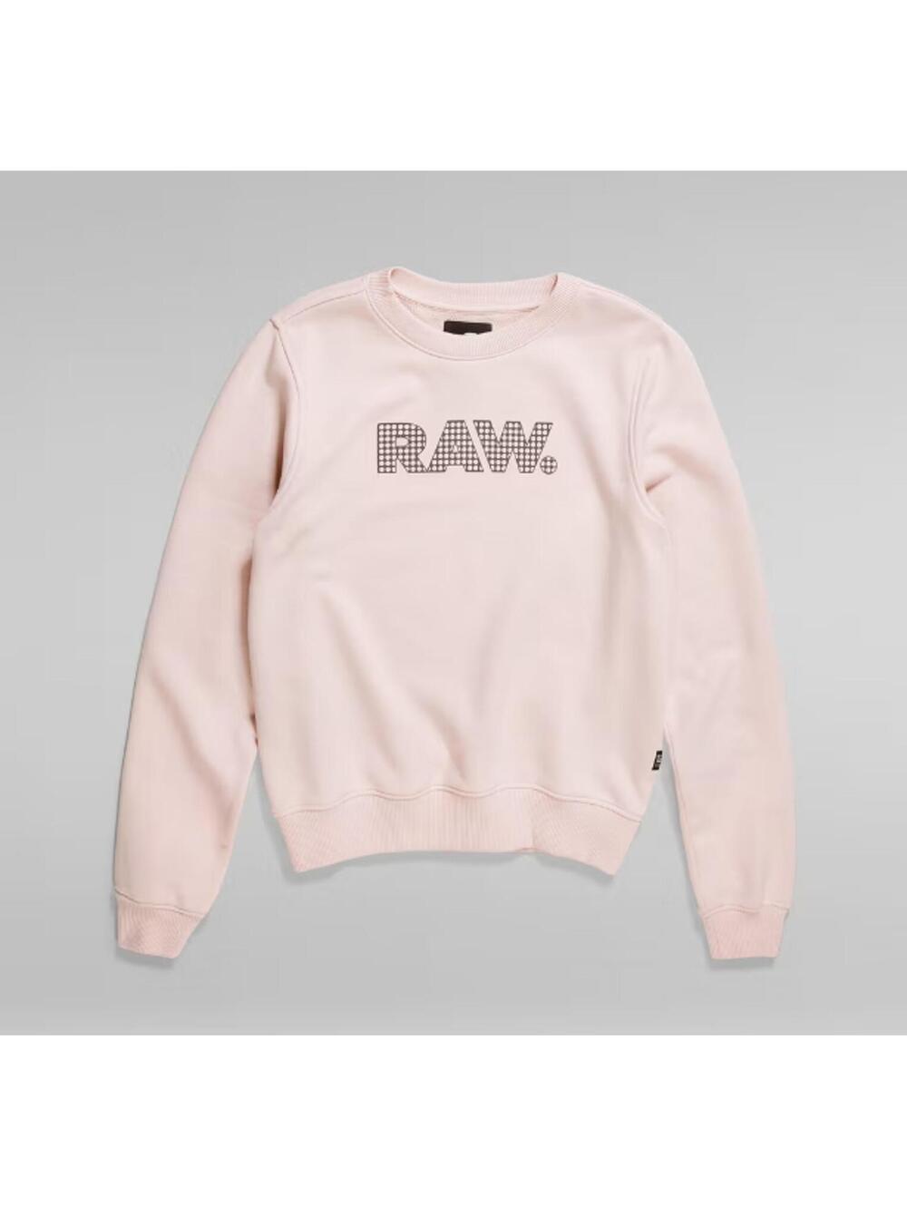 NWT G-Star RAW Anglaise Graphic Crewneck Sweatshirt Womens Pink Small $110 MSRP - Picture 4 of 8